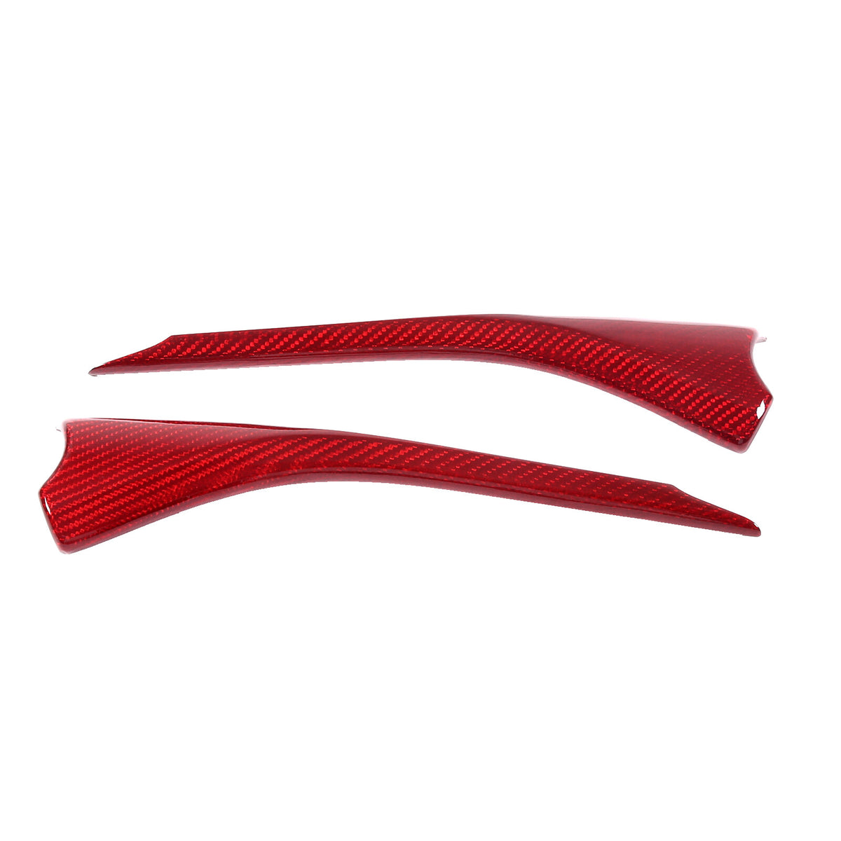 Red Real Carbon Fiber Interior Window Upper Door Panel trim For Corvette C8 20+ 9