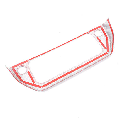 Red Real Carbon Fiber Air Conditioning Switch Panel Trim for LR Defender 2020-24 8