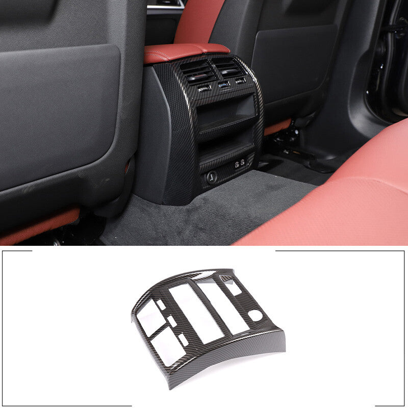 Carbon Fiber Color Rear Air Vent Outlet Frame Trim For BMW 5 Series G30 2020-22 2