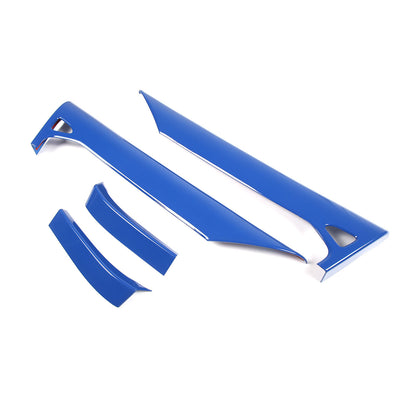 Blue ABS Inner Interior Door Panel Cover Trim For Corvette C8 Z51 Z06 2020-26 12
