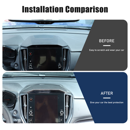 Real Carbon Fiber Center Dashboard Upper Cover Trim For Subaru WRX STI VB 22-24 6