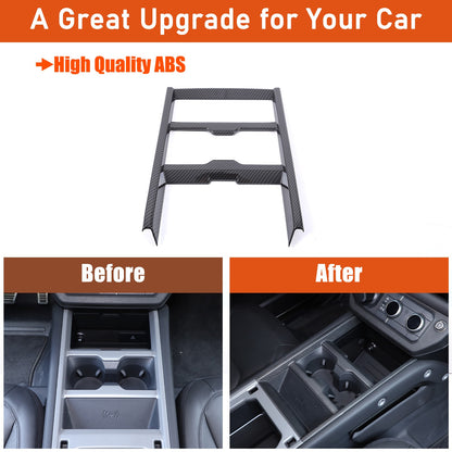 ABS Carbon Fiber Center Console Gear Frame Trim For LR Defender L663 2025+ US 8