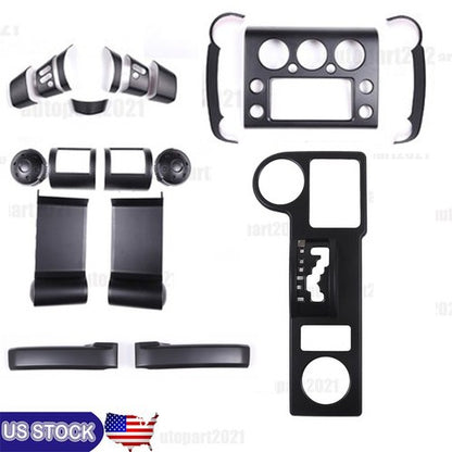 Matte Black ABS Interior Full Set Cover Trim Kit Set For FJ Cruiser 2007-2021 - Variants 6-7 10