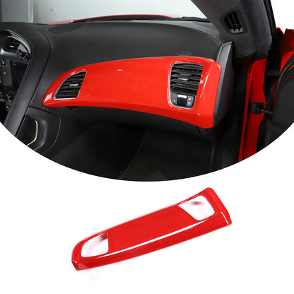 Sports Red ABS Interior Decoration Cover Trim Kit For Corvette C7 2014-19 - Styles 1-5 20