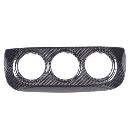 Real Dry Carbon Fiber Center Console AC Switch Trim Cover For Nissan 400Z Z34 5