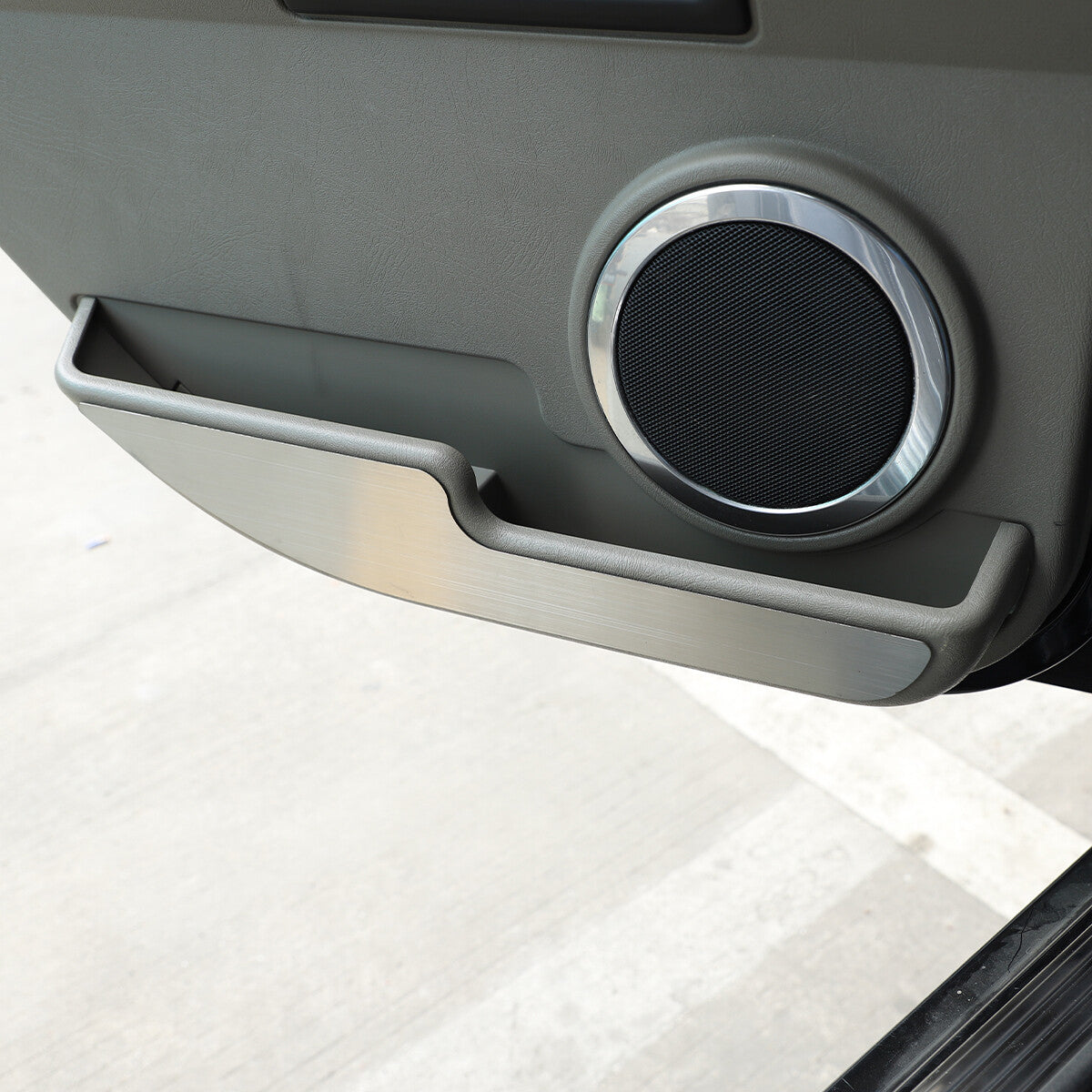 4PCS Silver Steel Inner Door Anti-Kick Panel Sticker Trim For Hummer H2 03-07 6