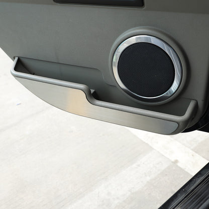 4PCS Silver Steel Inner Door Anti-Kick Panel Sticker Trim For Hummer H2 03-07 6