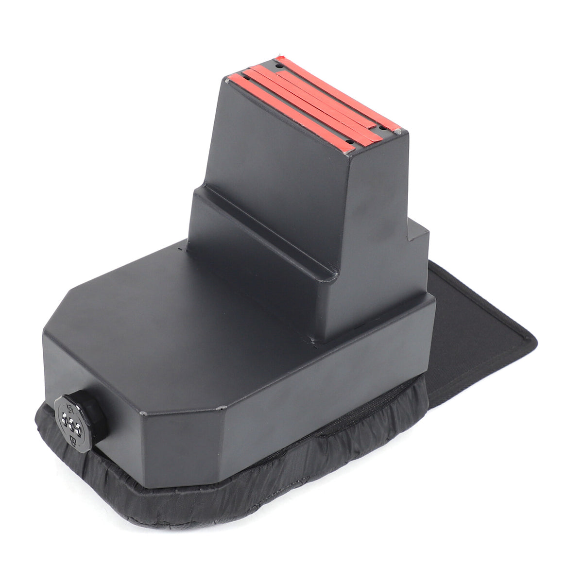 Aluminum Locking Center Armrest Vault Safe Storage Box For SEAT Leon 2008-2012 15