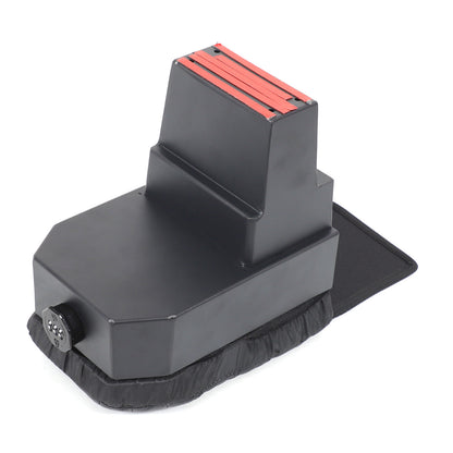 Aluminum Locking Center Armrest Vault Safe Storage Box For SEAT Leon 2008-2012 15