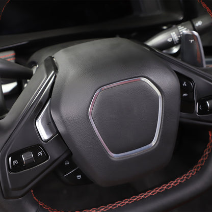 Matte Black ABS Full Interior Set Cover Trim Kit For Corvette C8 2020-25 - Styles 16-20 46