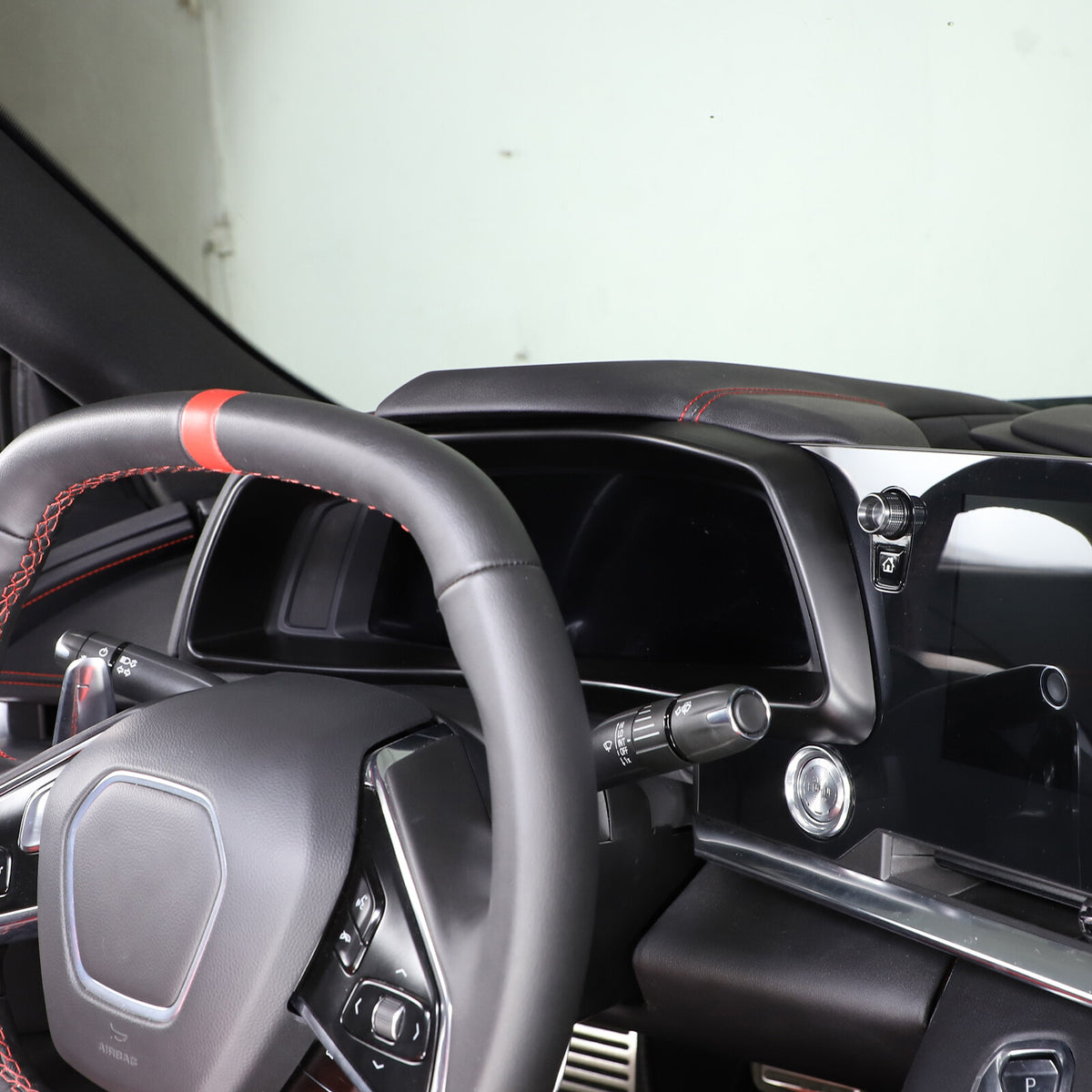 Matte Black Instrument Gauge Cluster Cover Trim For Corvette C8 Z51 Z06 2020-25 10