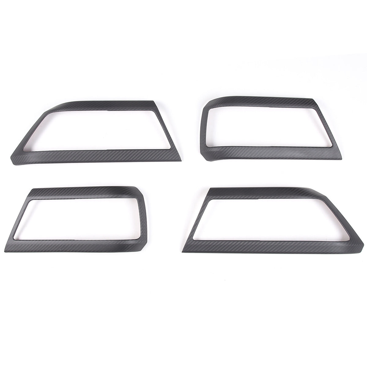 Matte Real Carbon Fiber Interior Door Handle Cover Trim For LR Defender 110 20+ 9