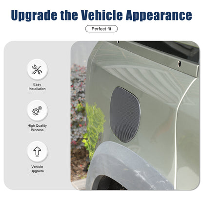 Real Dry Carbon Fiber Fuel Tank Cap Trim Cover For LR Defender L663 2020-25 3