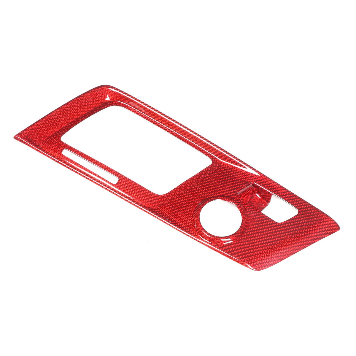 Red Real Carbon Fiber Gear Shift Trim Cover For Corvette C7 2014-2019 19