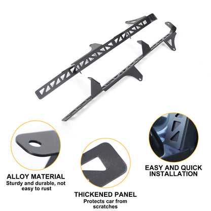 Carbon Steel A-Pillar LED Light Bar Mount Bracket For Hummer H2 2003-2009 13