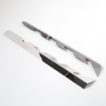 Aluminum Alloy Silver Engine Side Decoration Cover For Corvette C8 2020-2026 2