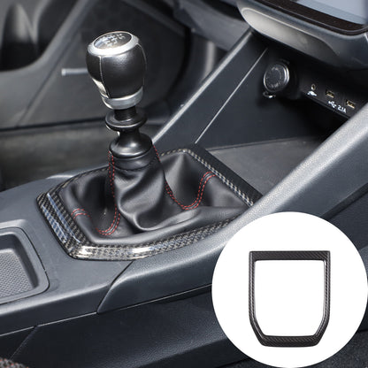 Real Carbon fiber Center Gear Shift Panel trim Cover for Subaru WRX VB MT 22+ 2
