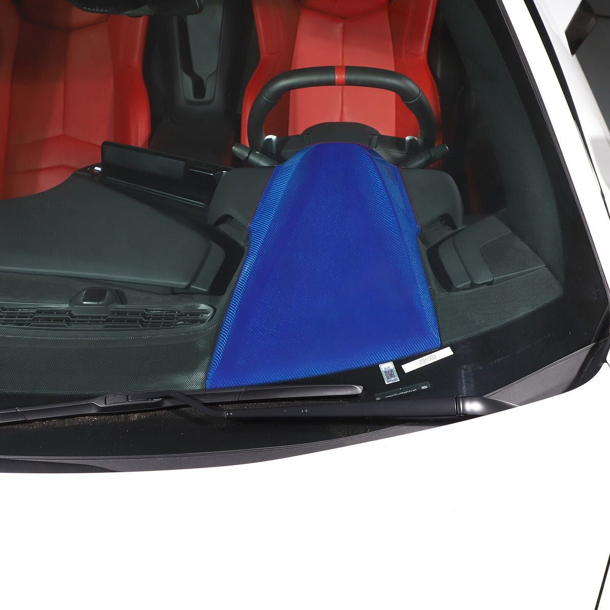 Blue Real Carbon Fiber Full Interior Set Decor Trim Kit for Corvette C8 20-25 - Variants 1-5 38