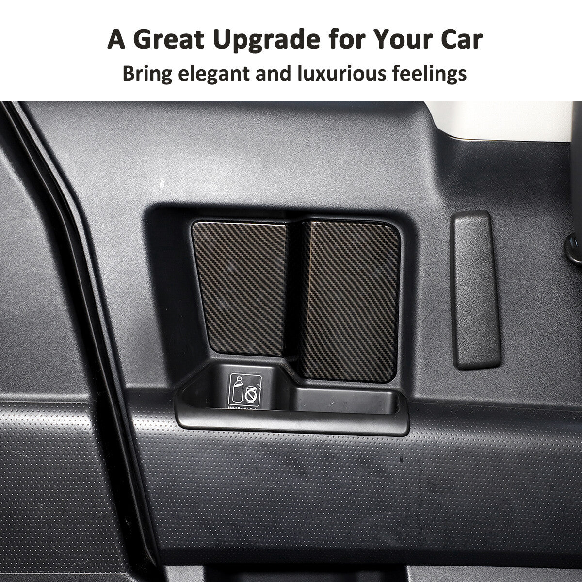 ABS Inner Door Trim Panel Strip Cover Decorate For Toyota FJ Cruiser 2007-2021 2