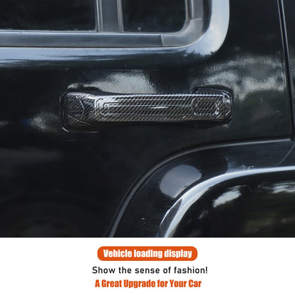 ABS Carbon Fiber Door Handle + Tailgate Cover Trim Bezel For Hummer H3 2005-2009 10