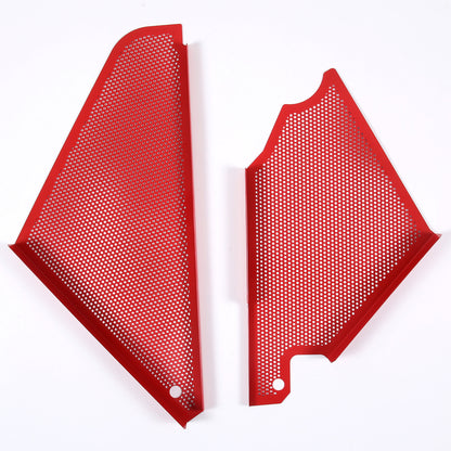 Red Steel Engine Hood Compartment Panel Trim Cover Set For Corvette C8 Z06 20-26 7