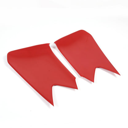 Red ABS Interior Door Anti-Kick Panel Cover Trim Frame For Corvette C8 20-26 9
