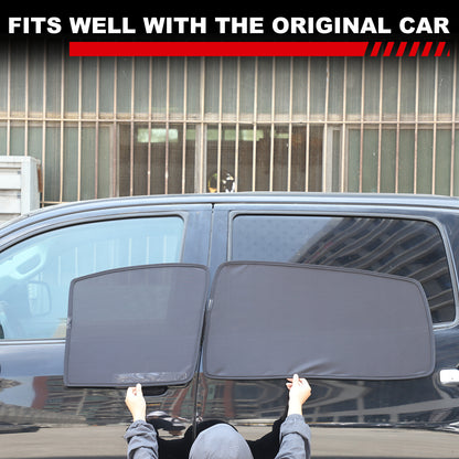 Black Window Screen Sun Shade Mesh Cover Windshield for Toyota Tundra 2007-21 US 3