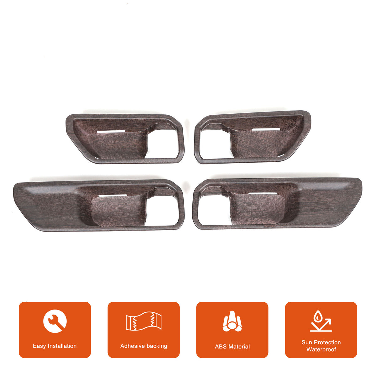 Grain Interior Door Handle Bowl Frame Trim For Toyota Land Cruiser LC250 24+ US 14