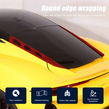 Red Real Carbon Fiber Interior Exterior Conosle Trim Cover For Lotus EMIRA 21-25 207