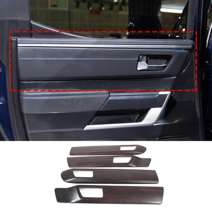 Oak Grain Inner Door Handle Panel Frame Trim For Toyota Tundra 2022-23 US 2
