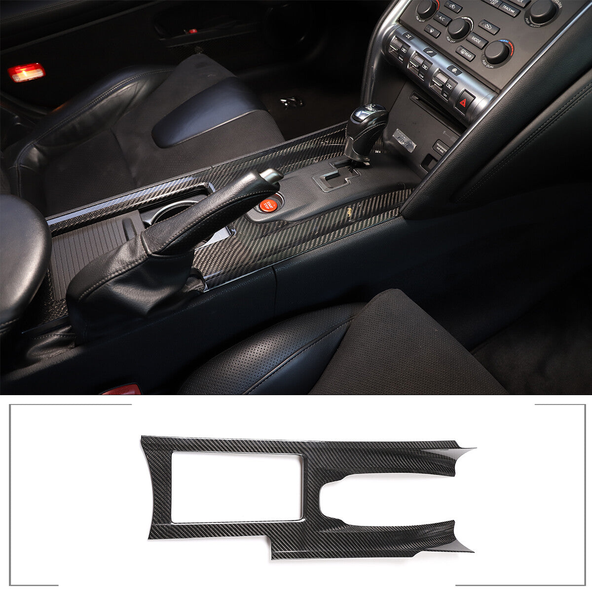REAL Carbon Fiber Interior Center Trim Cover Set Kit For Nissan GTR R35 2008-16 12