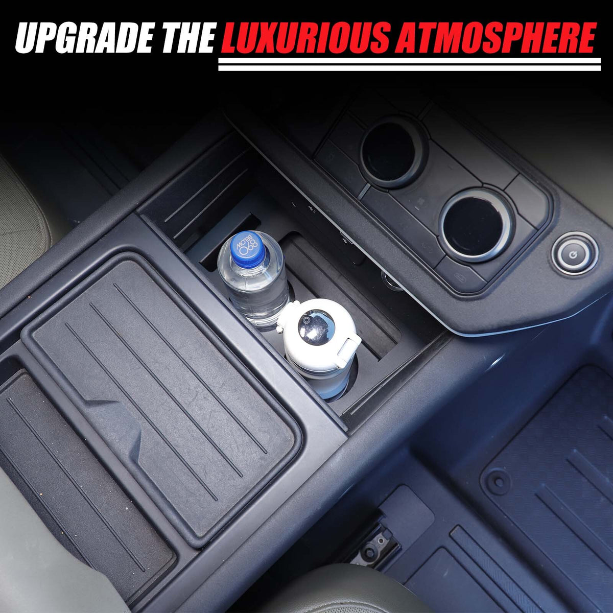Alloy Lower Centre Console Cup holder Box For Land Rover Defender L663 20-24 US 10
