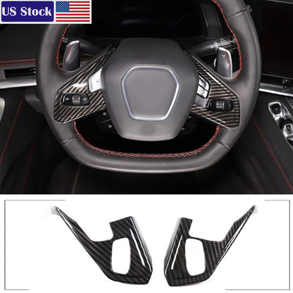 Carbon Fiber ABS Interior Full Decor Cover Trim Kit For Corvette C8 2020-2025 - Styles 1-5 27