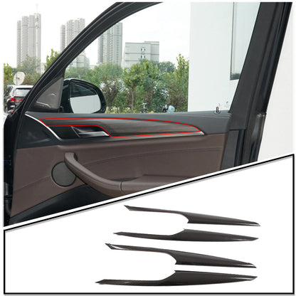 Inner Door Trim For BMW X3 G01 18-24 Carbon Fiber Decorate Panel Strip Cover US 2