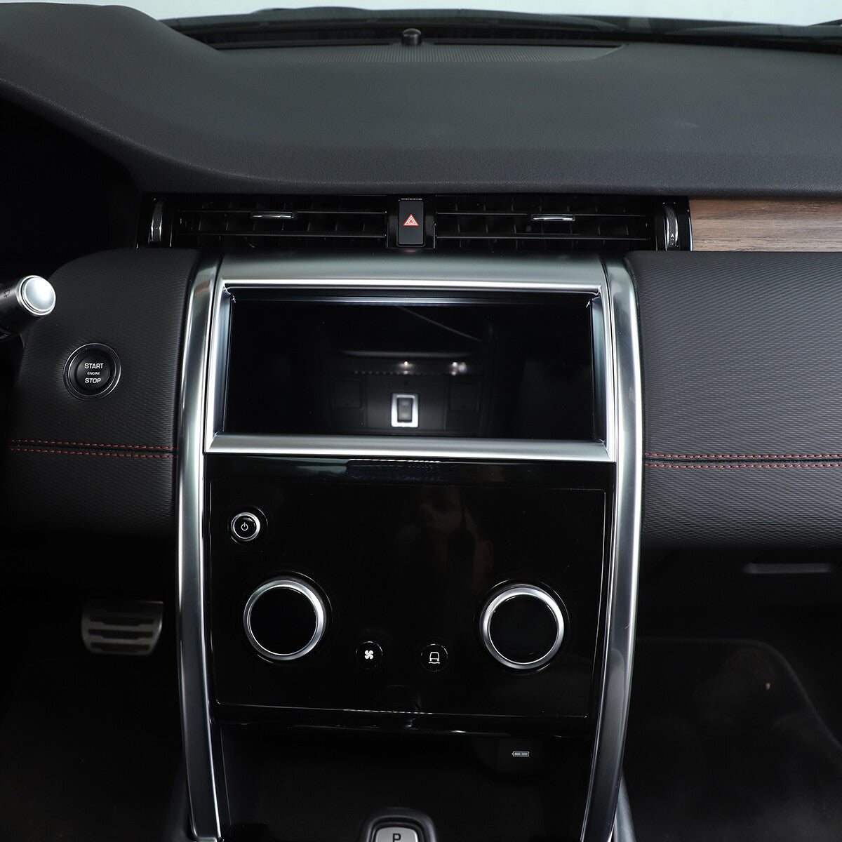 Silver Console Navigation Screen Trim Cover For Land Rover Discovery Sport 20-22 3