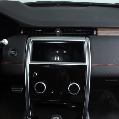 Silver Console Navigation Screen Trim Cover For Land Rover Discovery Sport 20-22 3
