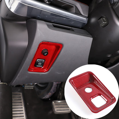 Red Real Carbon Fiber Interior Trim for Corvette C8 20-25 226