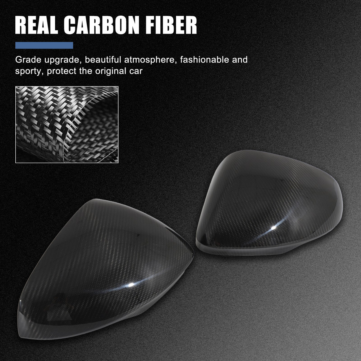 Real Carbon Fiber Outer Exterior Rearview Mirror Covers For Alfa Romeo Tonale 3