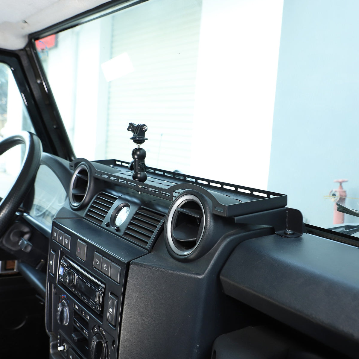 Dashboard Phone Holder Mount Bracket Storage Box Tray For LR Defender L316 04-18 1