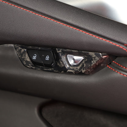 Forged Real Carbon Fiber Full Interior Set Cover Trim Kit For Corvette C8 20-25 - Variants 16-20 11