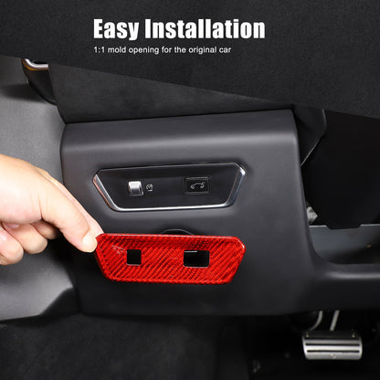 Red Real Carbon Fiber Interior Exterior Conosle Trim Cover For Lotus EMIRA 21-25 37