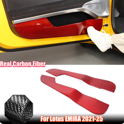 Red Real Carbon Fiber Interior Exterior Conosle Trim Cover For Lotus EMIRA 21-25 194