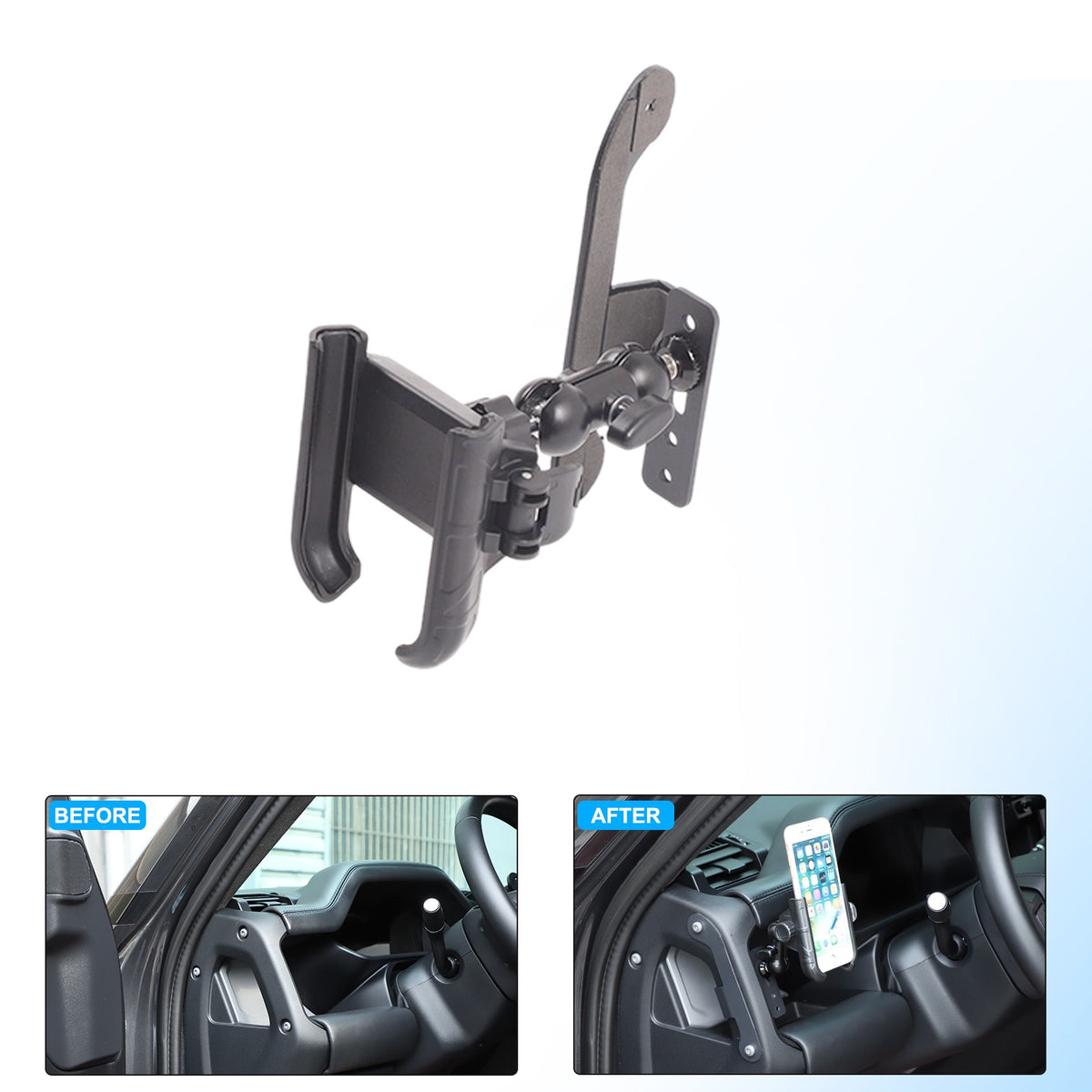 Driver Side Dashboard Phone Holder Bracket For Land Rover Defender L663 2022 14