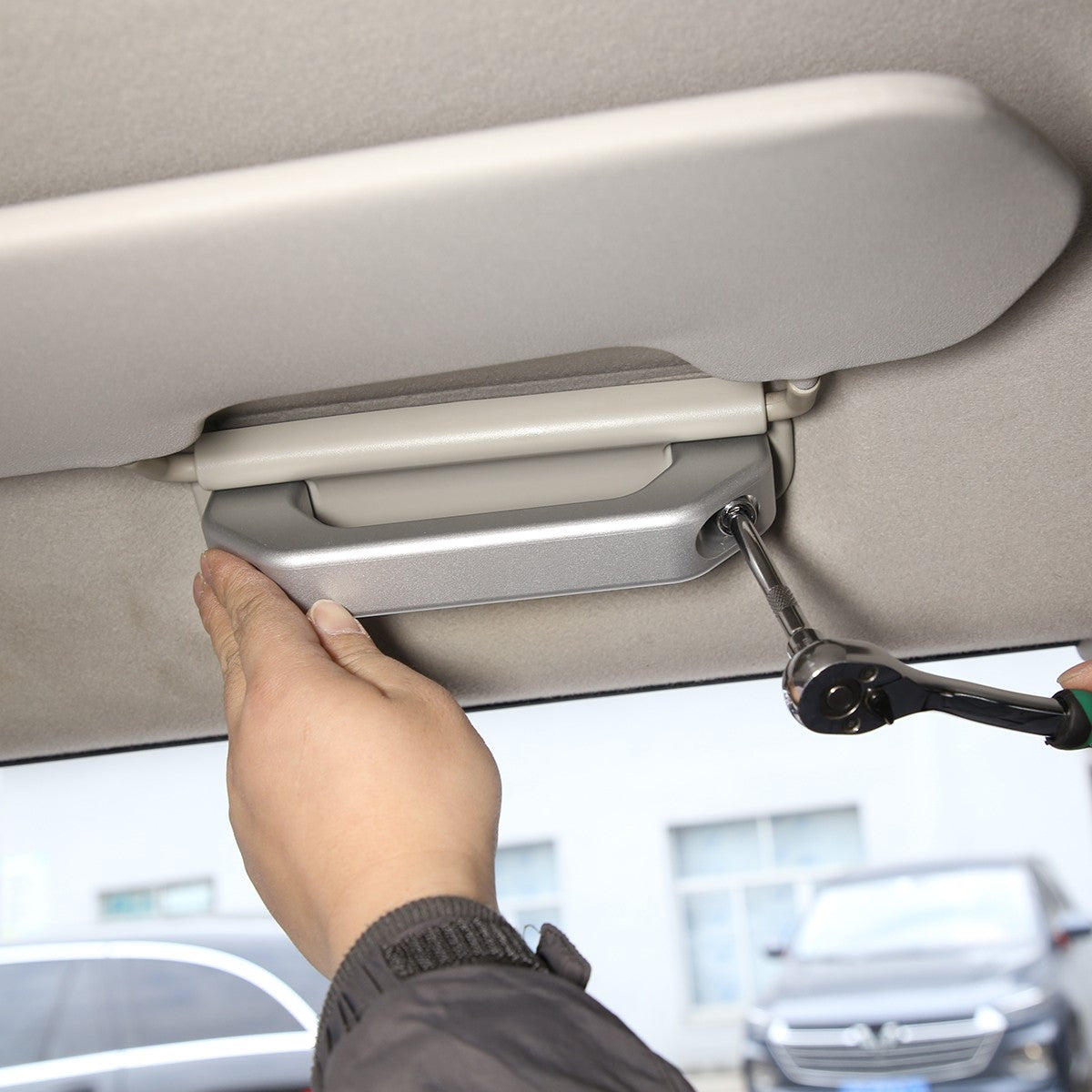 Replacements Silver Alloy Car Roof Grab Handle For Toyota FJ Cruiser 07-21 US 3