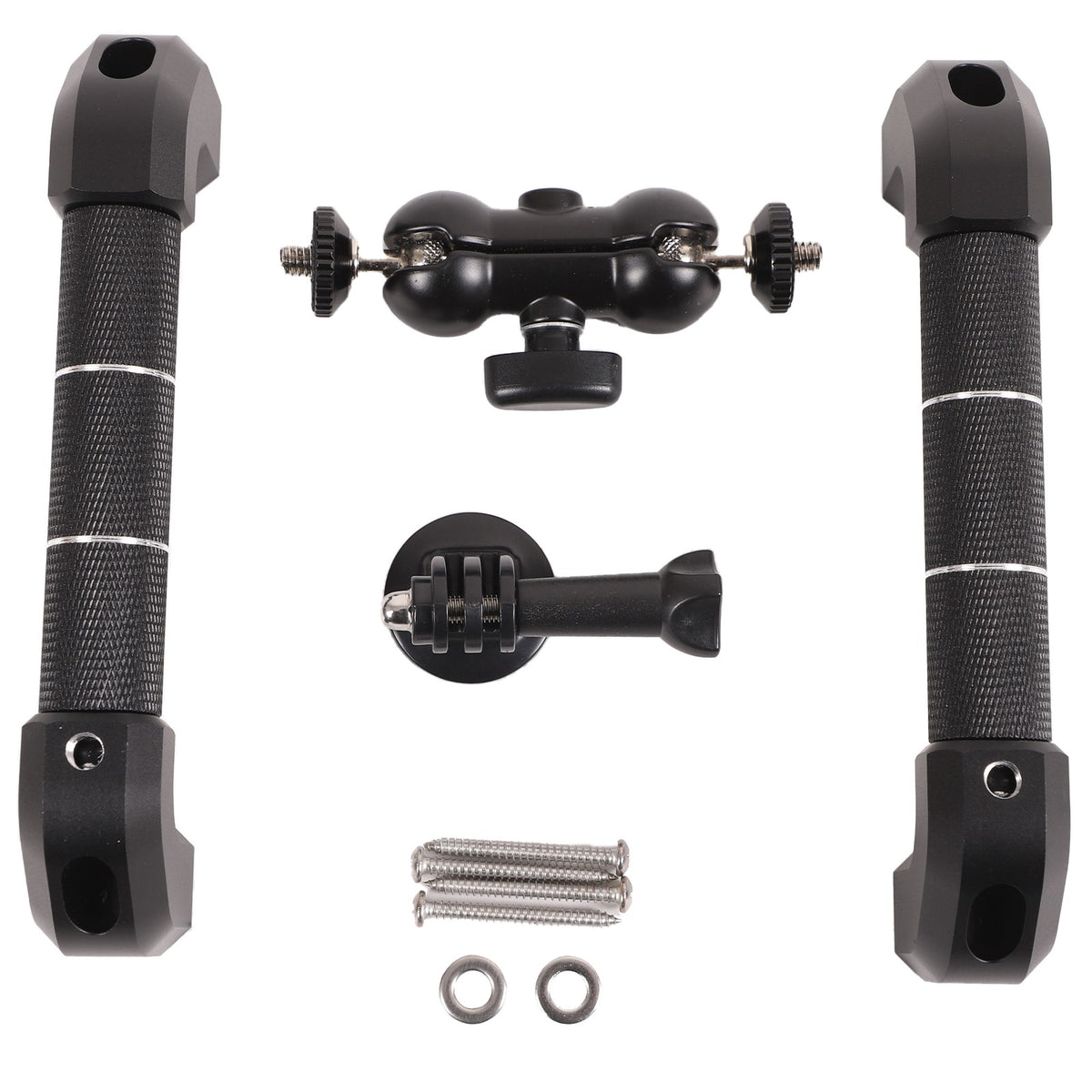 Black Aluminum A-Pillar Handle Cam Mount For Land Rover Defender L316 2004-2018 14