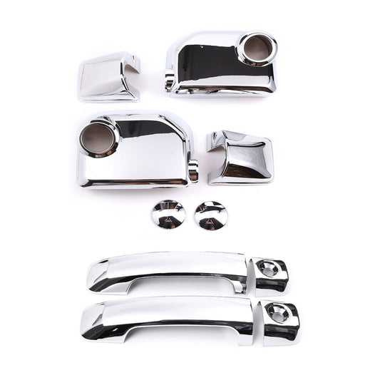 Chrome Door Handle & Rearview Mirror Trim Cover Kit For FJ Cruiser 2007-21 1