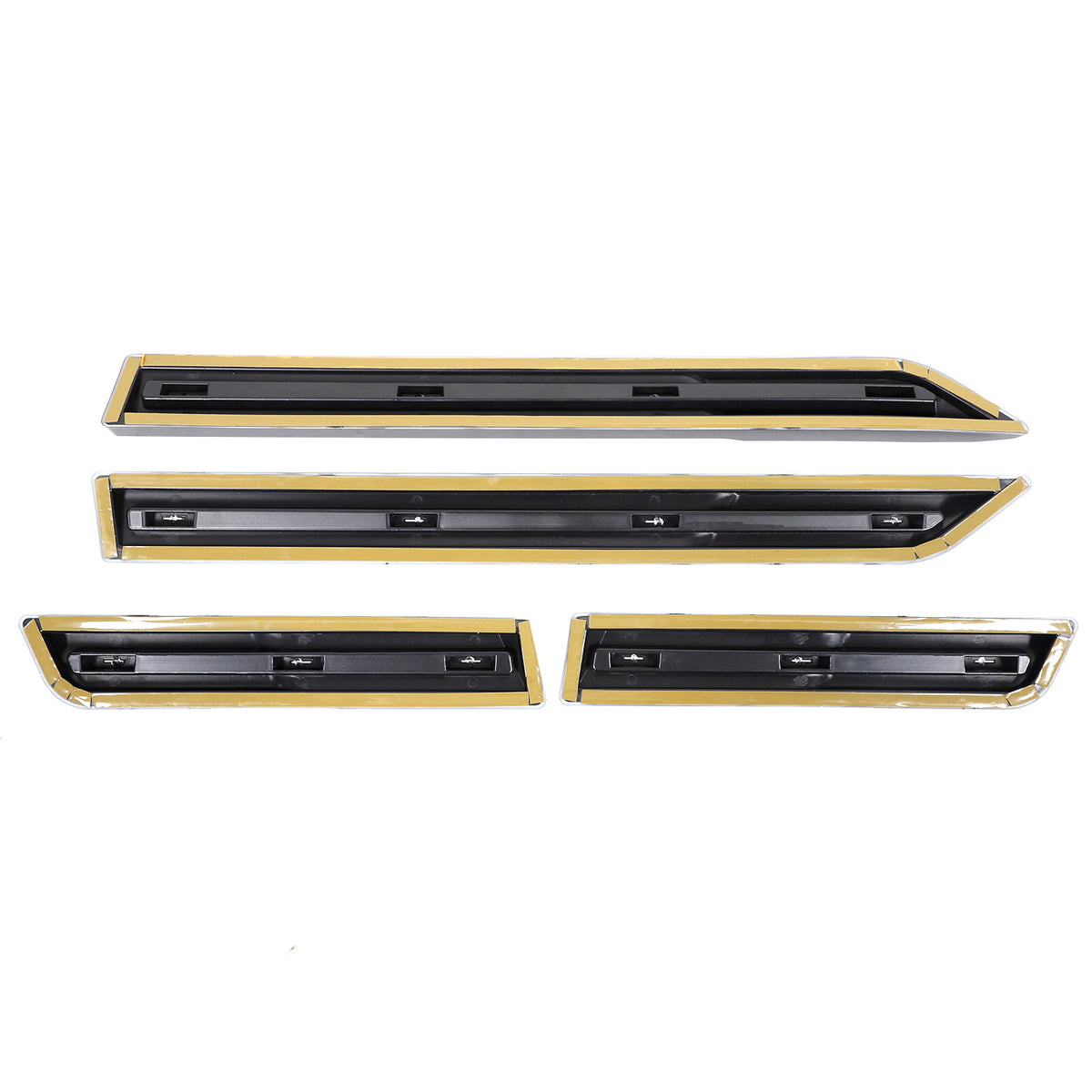 Glossy black Body Side Door Moulding Cover Trim For Toyota Land Cruiser LC250 24 5