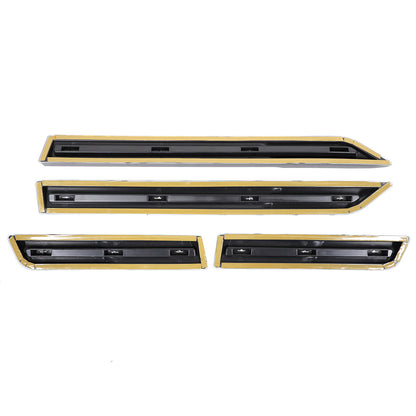 Glossy black Body Side Door Moulding Cover Trim For Toyota Land Cruiser LC250 24 5