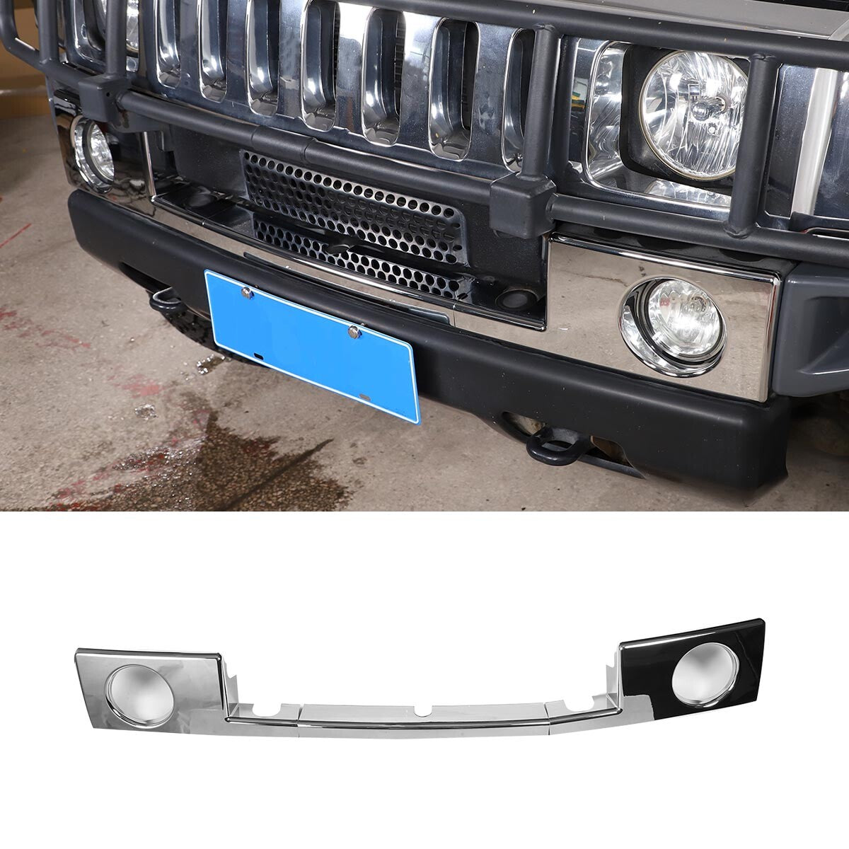 Silver Chrome Cover Trim Door Handle Mirror Hood Vent Kit For Hummer H2 2003-09 17