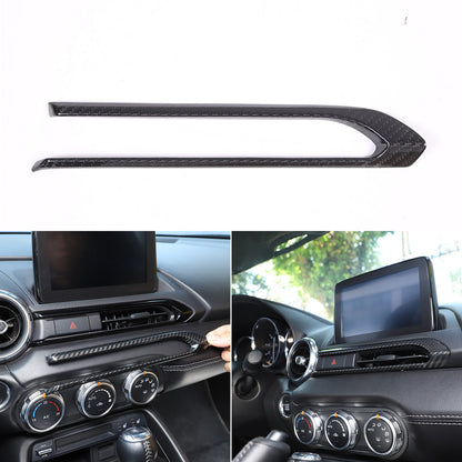 Real Carbon Fiber Interior Center Console Trim Kit Set For Mazda MX-5 Miata 16+ 15